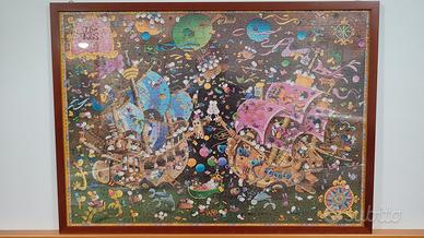 Quadro puzzle Mordillo The Kiss 1632