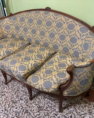 Divano + 2 poltrone  stile Luigi Filippo