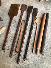 Palotti, spatole, mestoli e mattarelli.