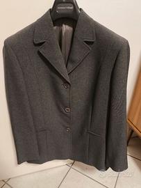 Tailleur grigio giacca e gonna tg 44