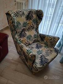 2 POLTRONE IN TESSUTO