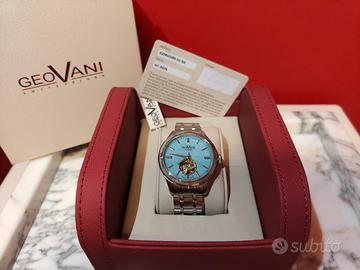 OROLOGIO GEOVANI VERONA OPEN HEART Nuovo/Garanzia 