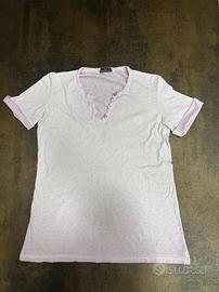 T-shirt Fred Perry Donna Lilla Serafino S/M