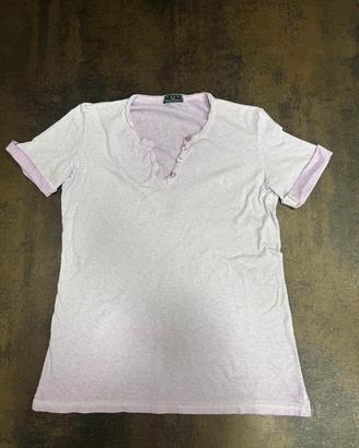 T-shirt Fred Perry Donna Lilla Serafino S/M