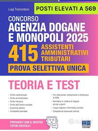 Libro Concorso Agenzia Dogane e Monopoli 2025