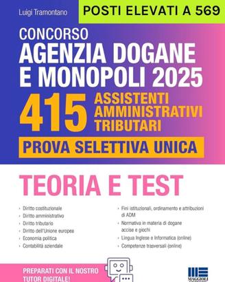 Libro Concorso Agenzia Dogane e Monopoli 2025