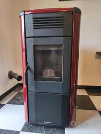stufa a pellet Viviana evo bordeaux 