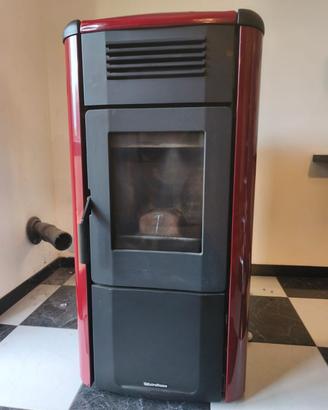 stufa a pellet Viviana evo bordeaux 
