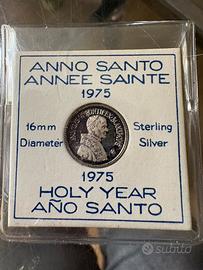 Medaglietta argento Anno Santo 1975