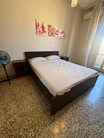 Letto comodini, materasso matrimoniale