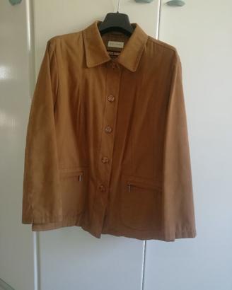 Giacca camicia scamosciata donna