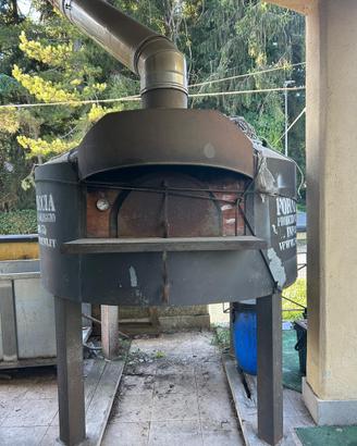 Forno a legna mobile + canna fumaria