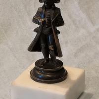 Antica statuetta in bronzo di NAPOLEONE - Sec.XIX