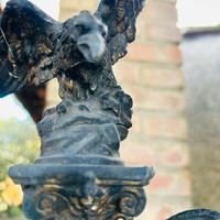 Stazione barometrica con calamaio di ghisa