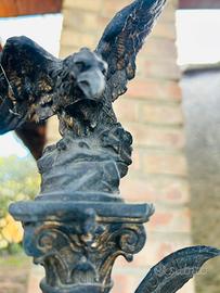 Stazione barometrica con calamaio di ghisa