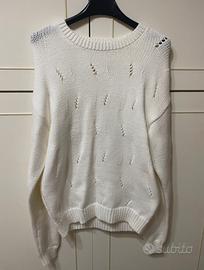 Maglione bianco donna Piazza Italia