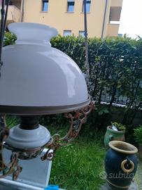 antico lampadario liberty saliscendi 