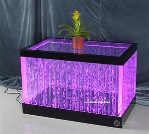 Tavolo con bolle illuminazione multicolore acqua
