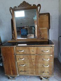 Camera da letto in noce nazionale anni '50