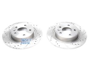 DISCHI FRENO PER DAEWOO CHEVROLET FORATI SCANALATI