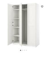 armadio ikea pax 3 ANTE bianco e legno chiaro