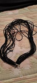 collana bigiotteria colore nero 