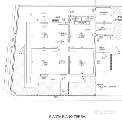 ALFONSINE: APPARTAMENTO PIANO TERRA AL GREZZO