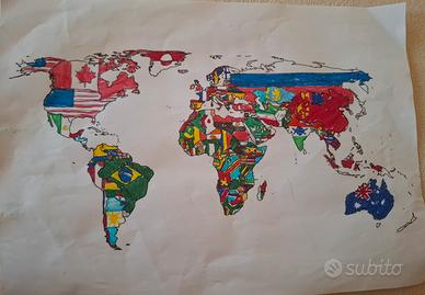 cartina geografica mondiale