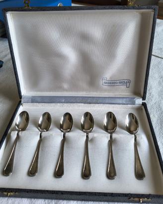 SET 6 CUCCHIAINI ARGENTO 800 VINTAGE