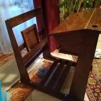 Scrivania in legno massello - ristrutturata