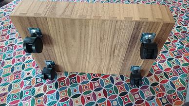 Carrello porta PC legno