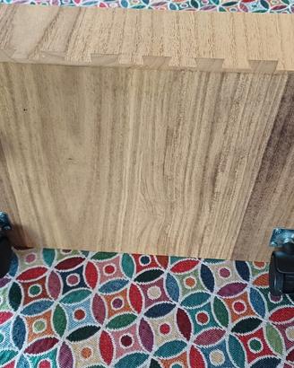 Carrello porta PC legno
