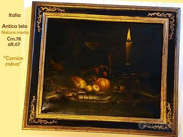QUADRO ANTICO Cena a lume di candela