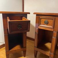 Comodini Legno Noce Massello