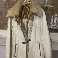 Giacca con collo di pelliccia eco