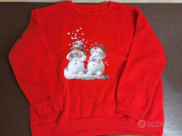 Maglione natalizio con pupazzo di neve