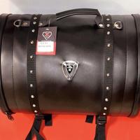 BORSA POSTERIORE MOTO CUSTOM CAFE RACER PELLE 40LT