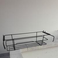 portavasi da balcone in ferro battuto nero 