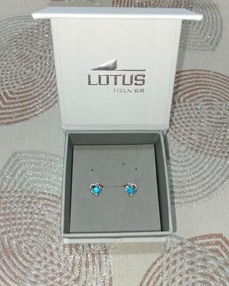 orecchini cuore azzurro 