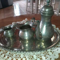 Servizio da the in peltro