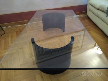 Coppia tavolini cristallo