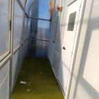 Copertura tunnel tettoia in plexiglass finestrata