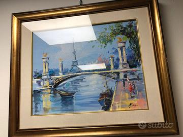 Quadro Olio su Tela Firmato Milani 40x50cm