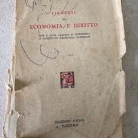Libro antico di economia e diritto