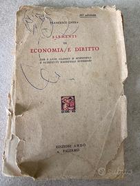 Libro antico di economia e diritto