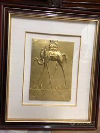 bassorilievo Salvador Dalì Oro/ Argento 1000/1000