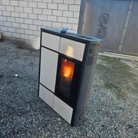 stufa a pellet slim  Edilkamin 10kw canalizzata 