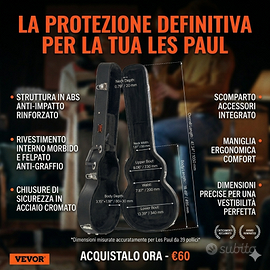🎸 CUSTODIA RIGIDA PER CHITARRA ELETTRICA Les Paul