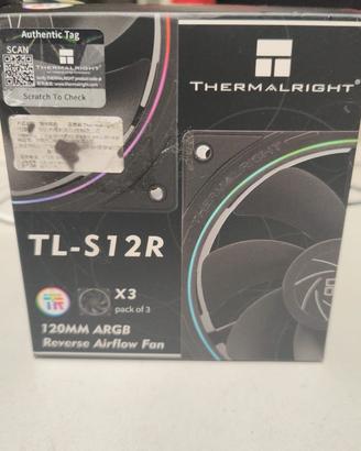 Thermalright TL-S12R Pack 3 Ventole ARGB Reverse