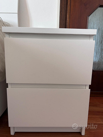 Cassettiera IKEA modello MALM con 2 cassetti